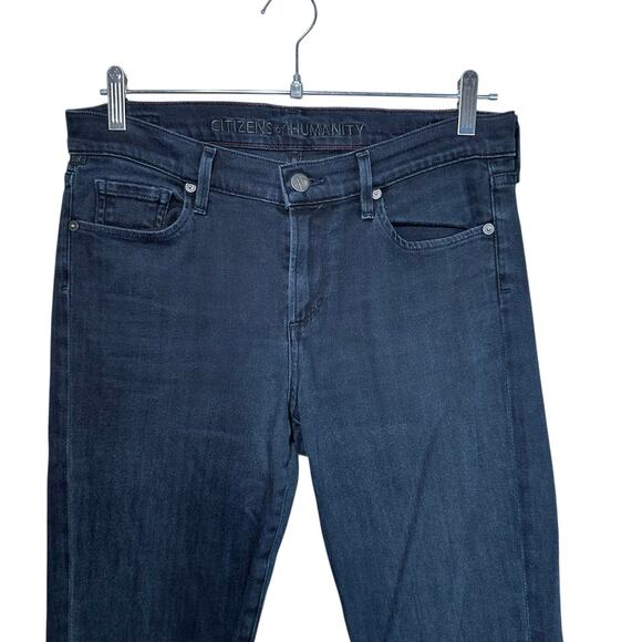 Citizens of Humanity Womens Elson Mid Rise Straight Leg Jeans Dark Blue 29 USA - Picture 3 of 14